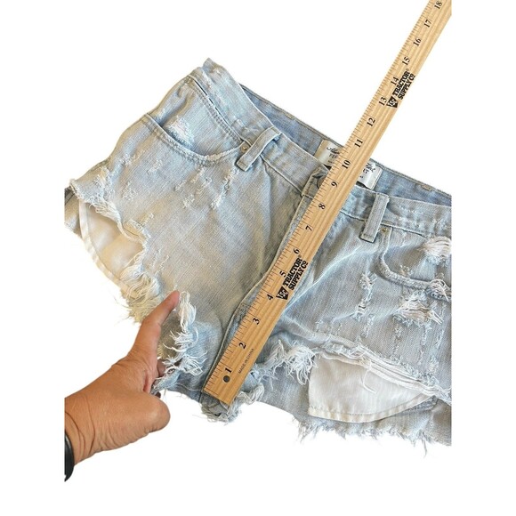 Abercrombie & Fitch Shorts Womens‎ 4 27 blue Denim Festival Short High Rise - Picture 5 of 8